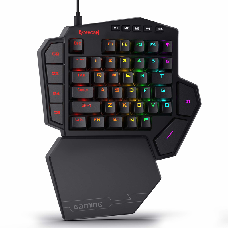 Gaming Keyboard 1 Hand - لوحة مفاتيح الألعاب الميكانيكية Redragon K585