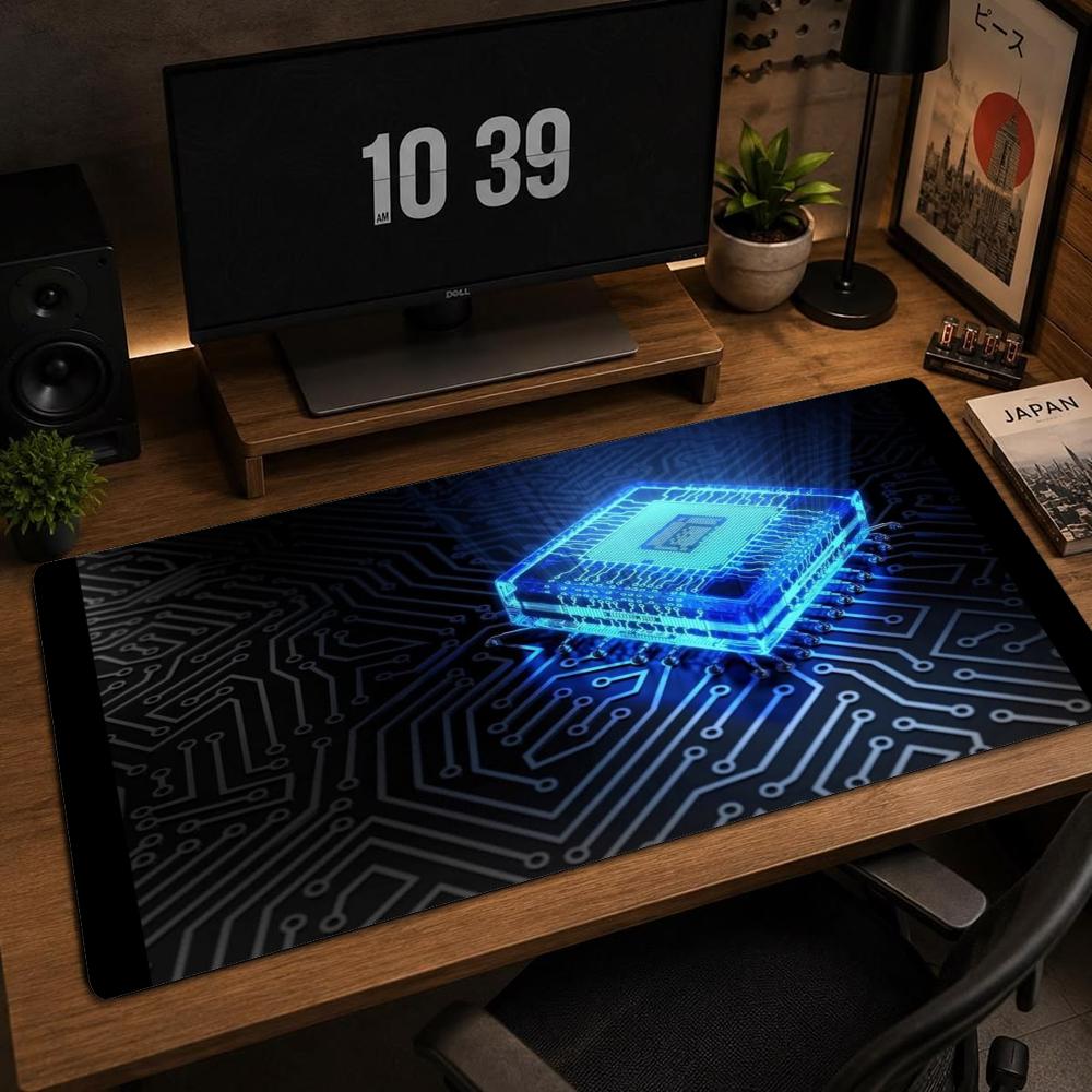 Gaming Keyboard Blue - وسادة فأرة ألعاب كبيرة باللون الأزرق