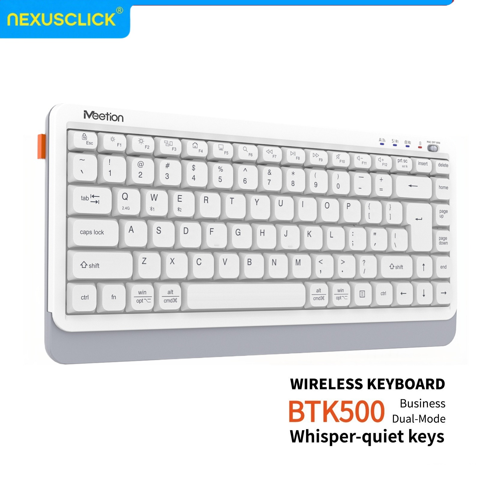 Gaming Keyboard That Is Quiet - لوحة مفاتيح لاسلكية NexusClick هادئة ونحيفة