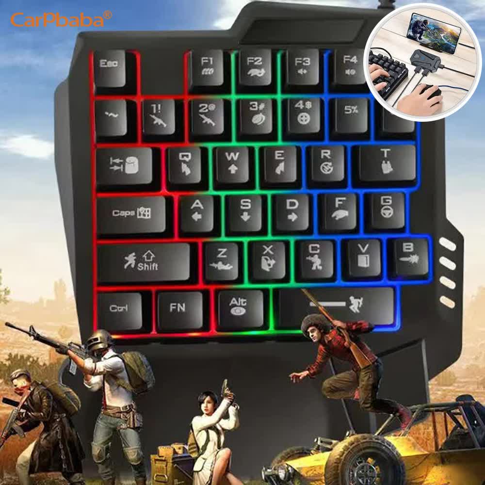 Gaming Keyboard 1 Hand - مجموعة ألعاب USB للاستخدام بيد واحدة،