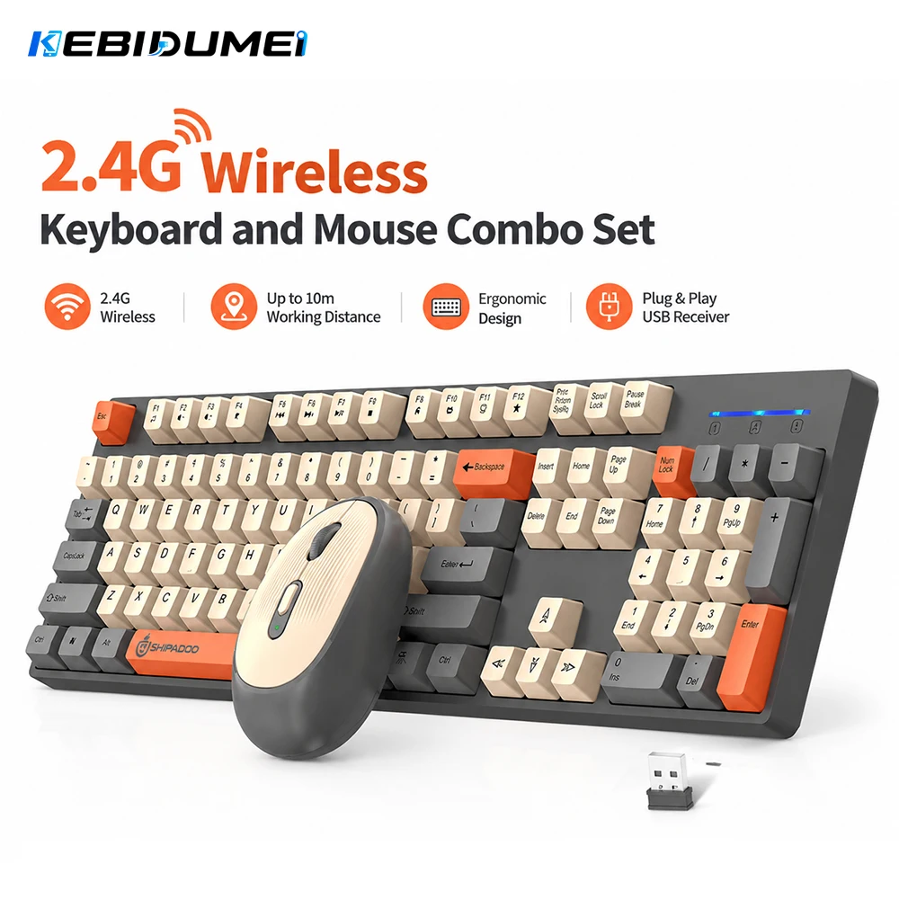 Gaming Keyboard Extension - مجموعة لوحة مفاتيح وماوس لاسلكية من