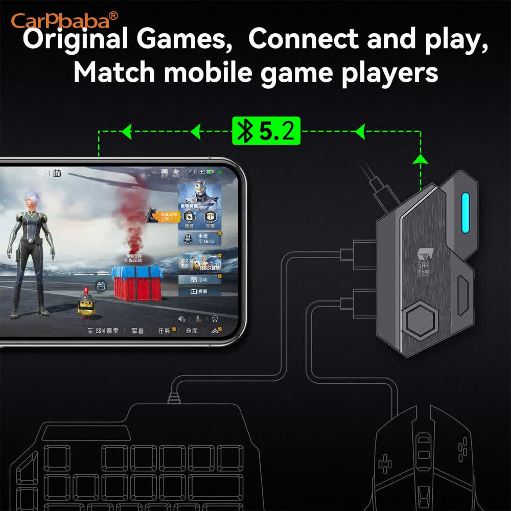 Gaming Keyboard Mobile - محول Mix SE/Lite للماوس ولوحة المفاتيح،