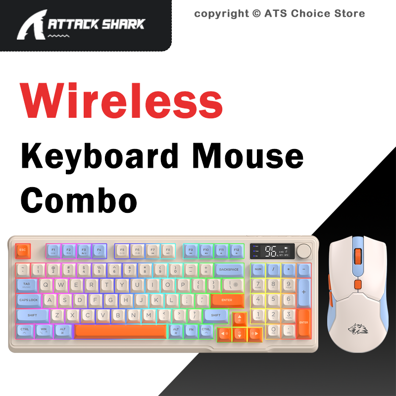 Gaming Keyboard Extension - مجموعة لوحة مفاتيح وماوس لاسلكية FREEWOLF