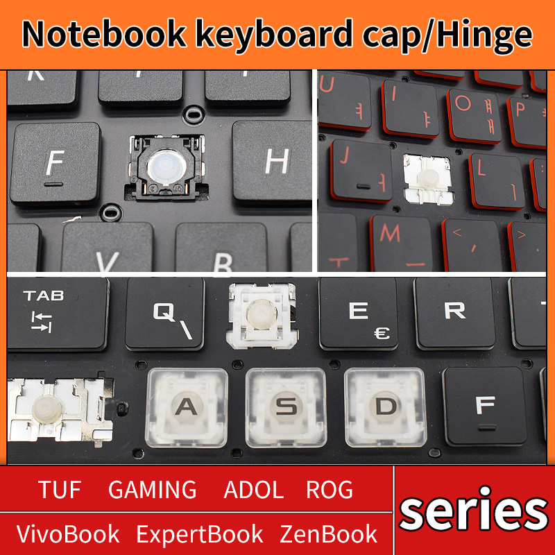 Gaming Keyboard Asus - استبدال Keycap مفتاح غطاء المطاط مقص