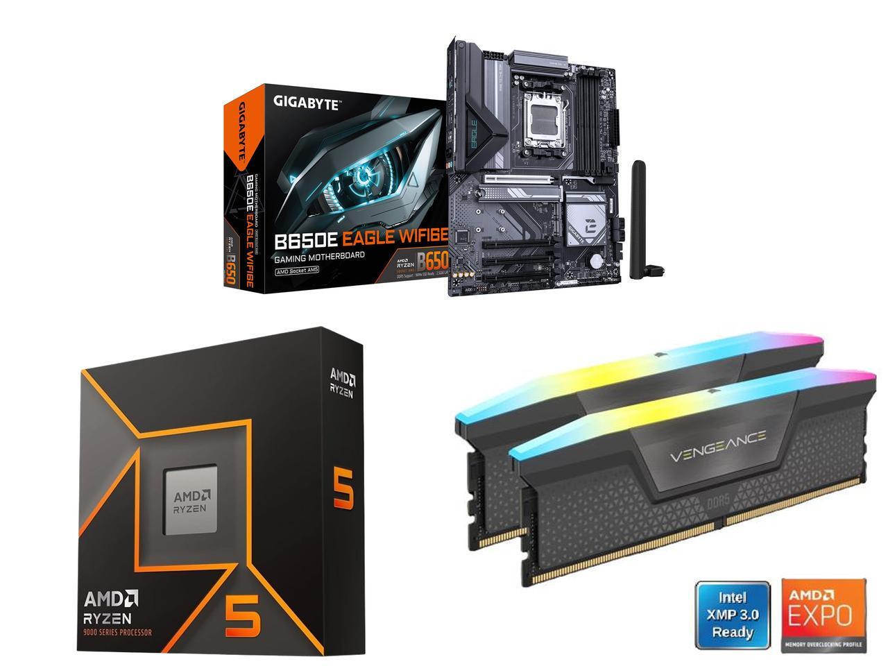 Corsair Ram Vengeance 16Gb - لوحة أم GIGABYTE B650E EAGLE WIFI6E