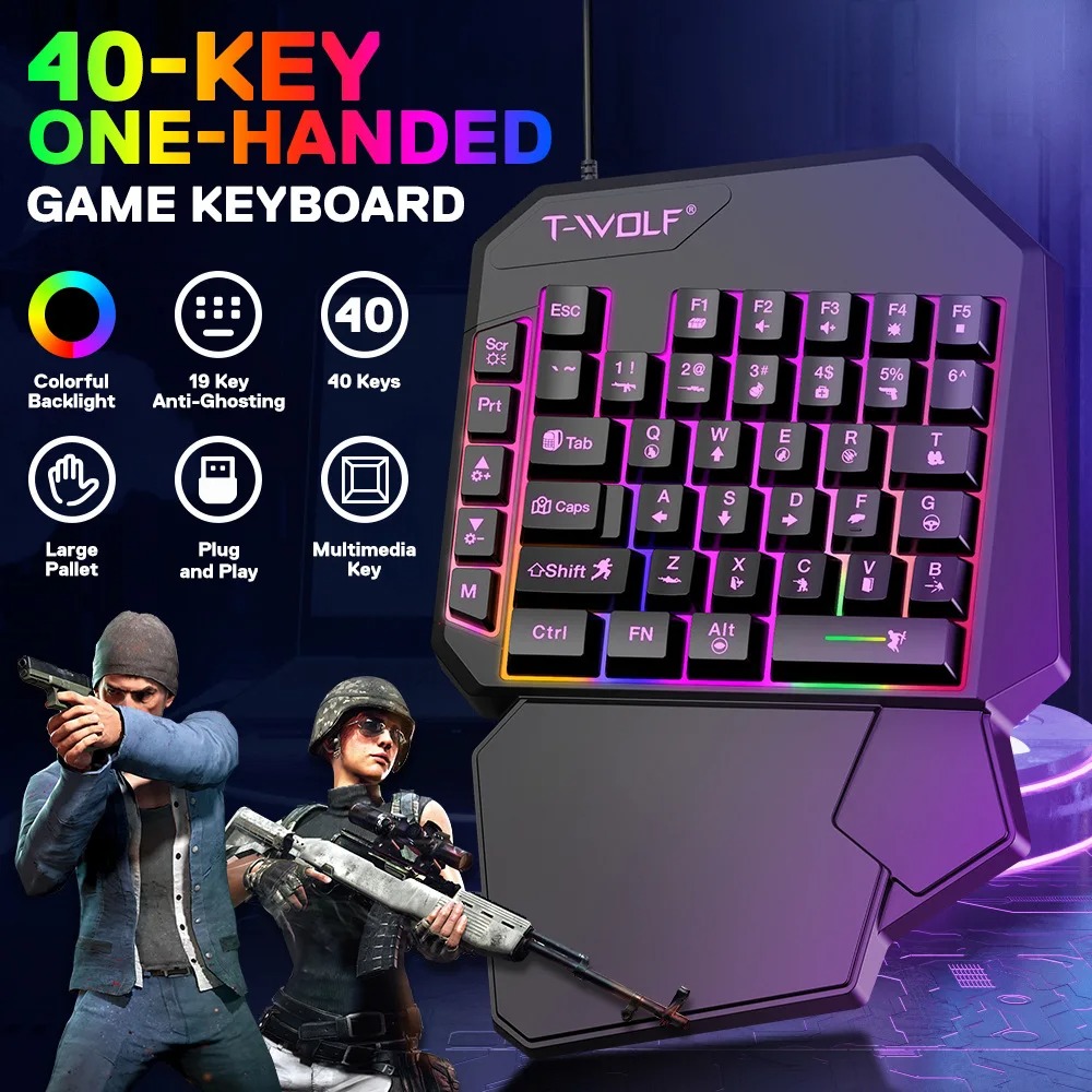 مجموعة لوحة مفاتيح وماوس للألع - مراجعة Gaming Keyboard And Mouse For Xbox وسعره