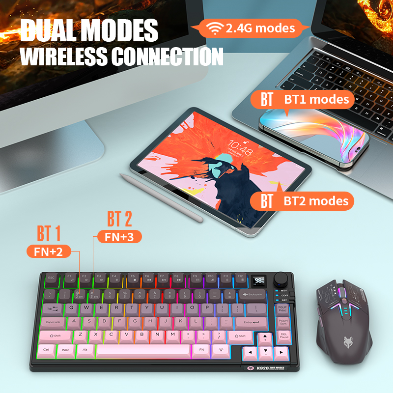 مجموعة لوحة مفاتيح وماوس لاسلك - مراجعة Gaming Keyboard And Mouse Combo Wireless وسعره