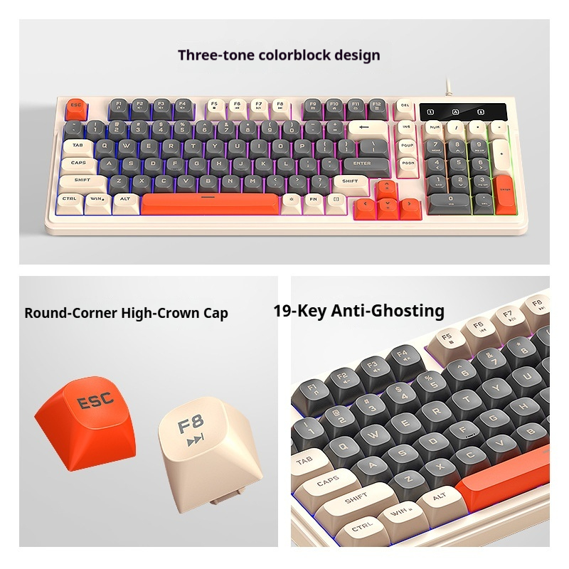 لوحة مفاتيح ألعاب هادئة بـ 98  - مراجعة Gaming Keyboard That Is Quiet وسعره