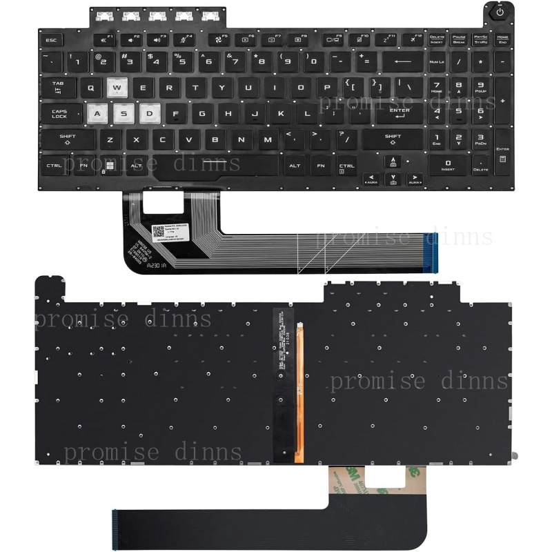 لوحة مفاتيح أمريكية بإضاءة خلف - مراجعة Gaming Keyboard Asus وسعره