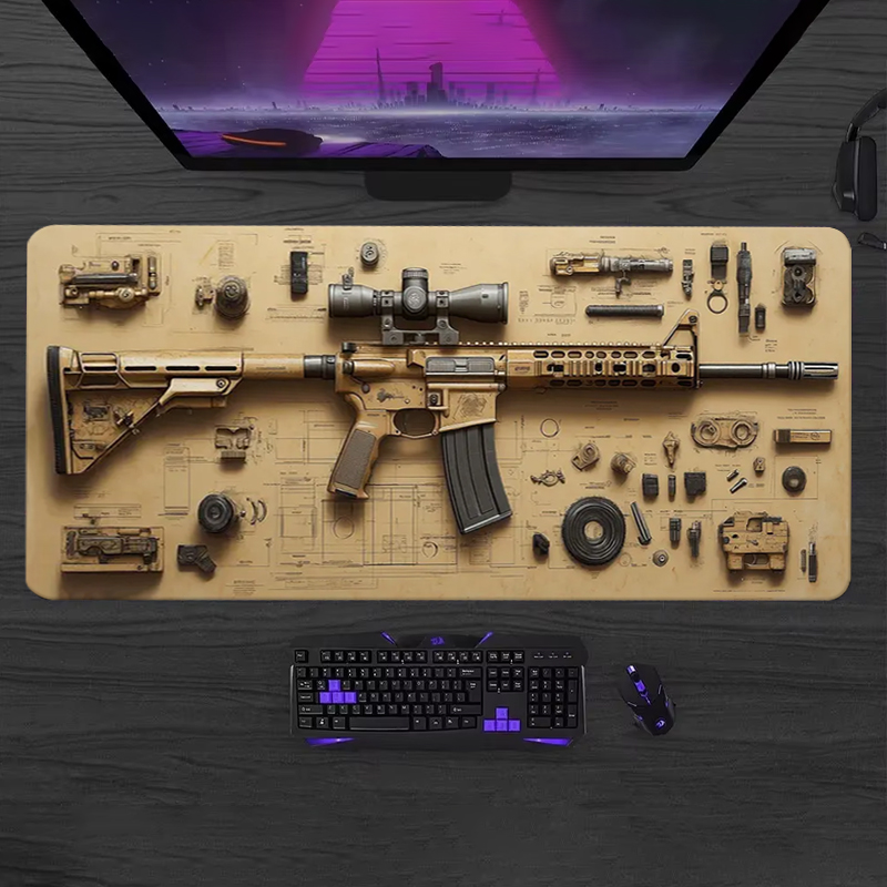 لوحة ماوس ألعاب ناعمة قابلة لل - مراجعة Gaming Keyboard Mouse وسعره