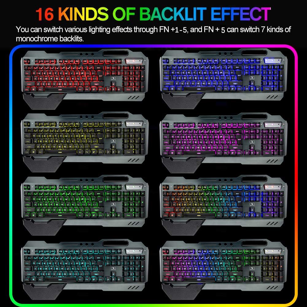 مجموعة لوحة مفاتيح وماوس لاسلك - مراجعة Gaming Keyboard Mouse Wireless وسعره