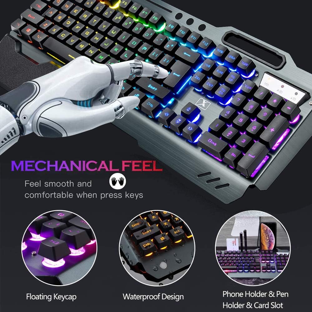 مجموعة لوحة مفاتيح وماوس لاسلك - مراجعة Gaming Keyboard Mouse Wireless وسعره