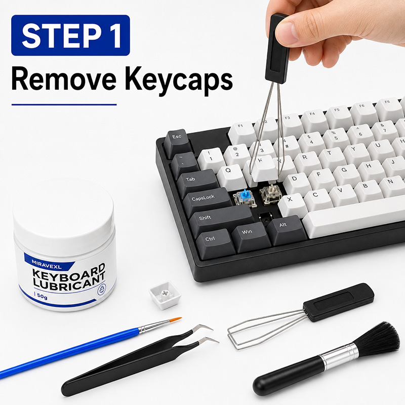 مجموعة تزييت لوحة المفاتيح MIR - مراجعة Gaming Keyboard That Is Quiet وسعره