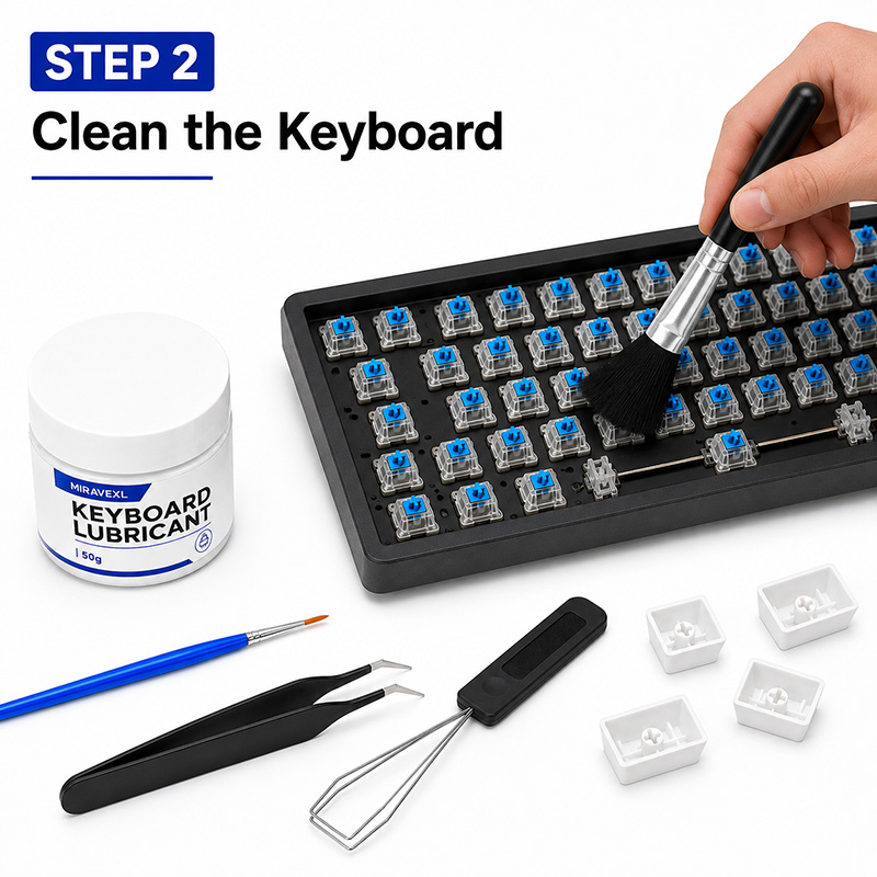 مجموعة تزييت لوحة المفاتيح MIR - مراجعة Gaming Keyboard That Is Quiet وسعره