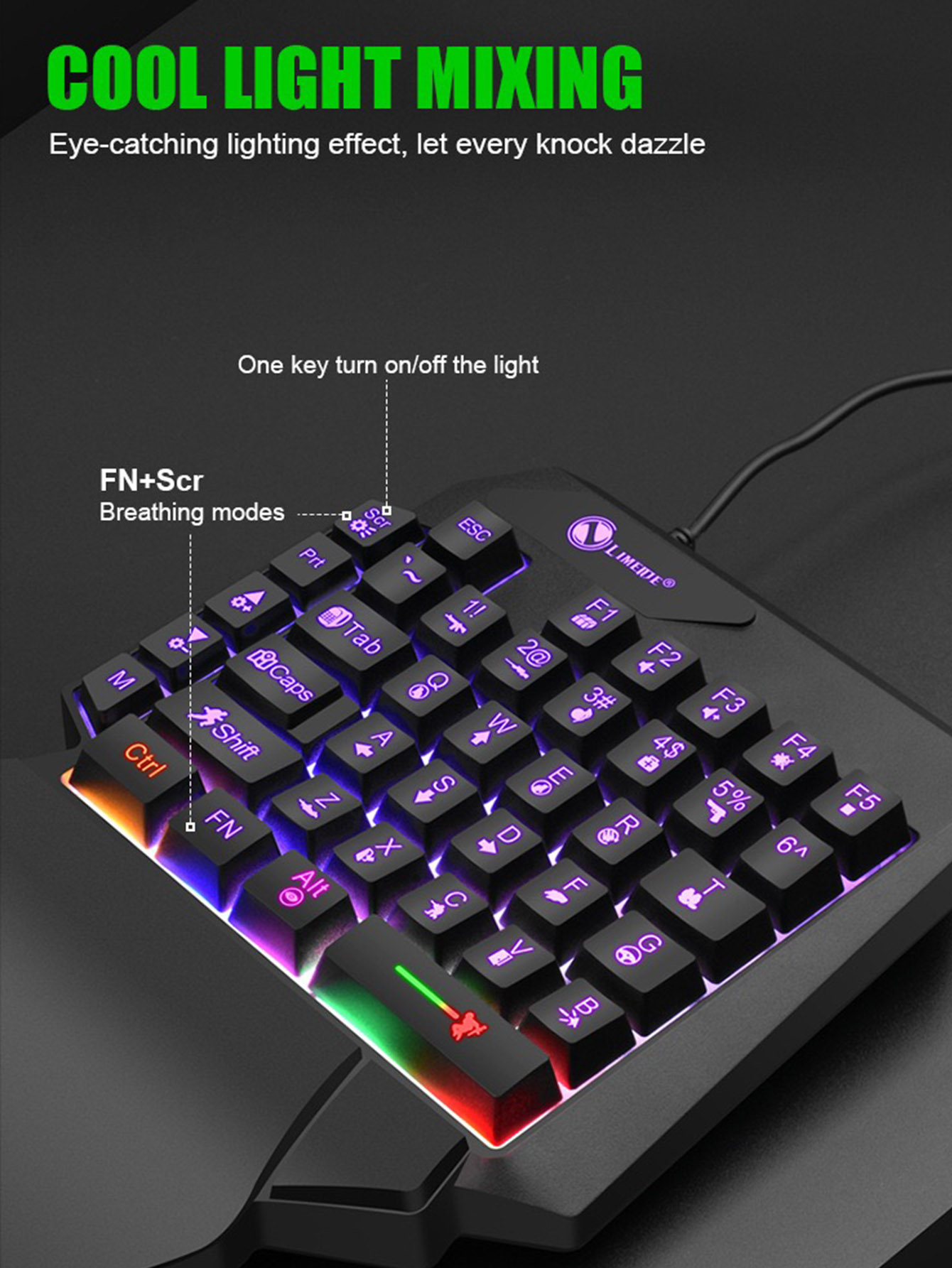 لوحة مفاتيح ميكانيكية سلكية لل - مراجعة Gaming Keyboard And Mouse For Xbox وسعره