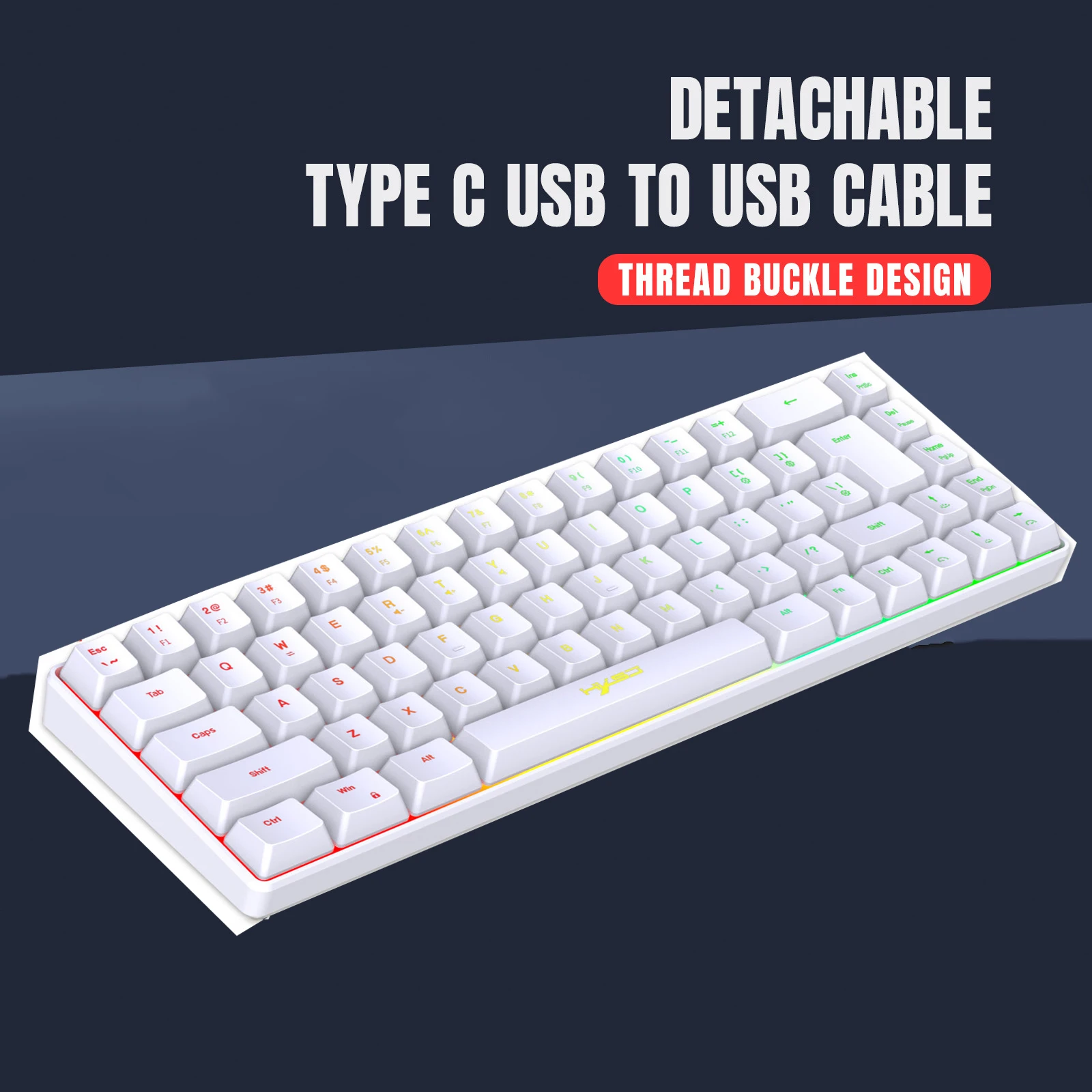 طقم لوحة مفاتيح وماوس مع إضاءة - مراجعة Gaming Keyboard Mini وسعره