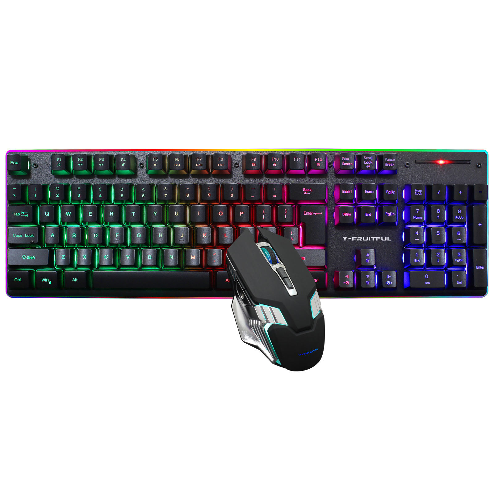 104 مفاتيح RGB كمبيوتر لاسلكي  - مراجعة Gaming Keyboard And Mouse Combo Wireless وسعره