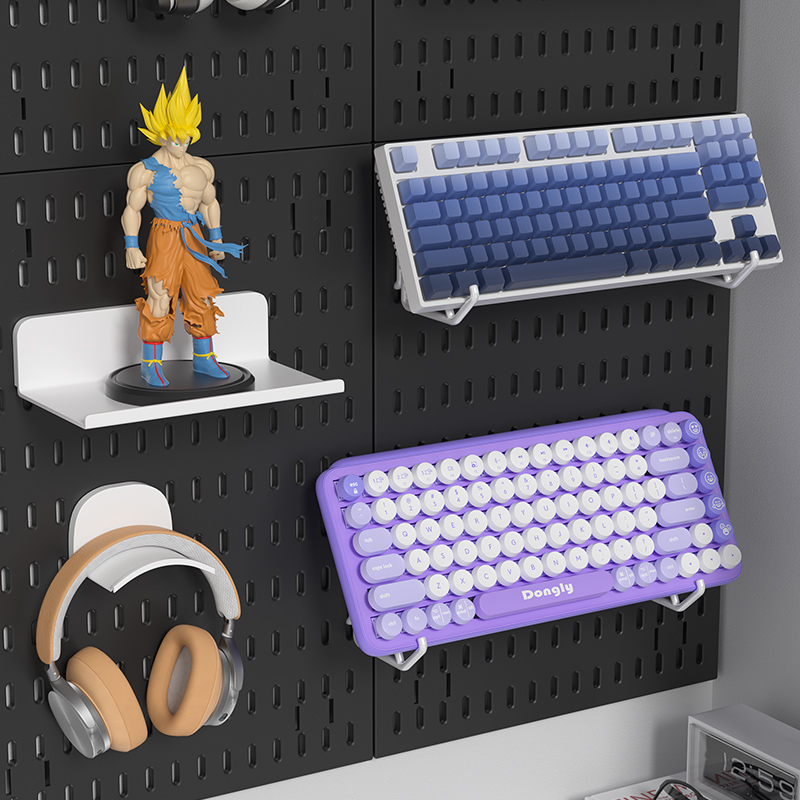 رف لاصق للوحة الثقوب مخصص للأل - مراجعة Gaming Keyboard Mouse وسعره