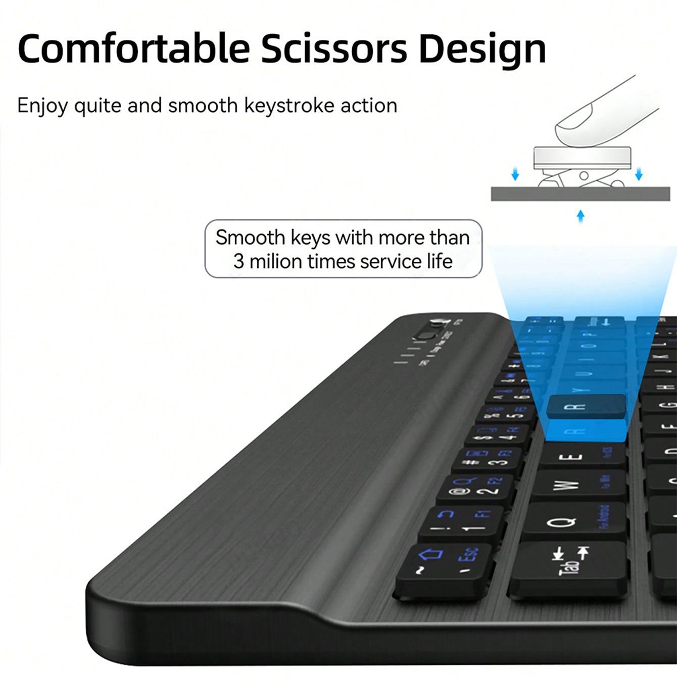 لوحة مفاتيح متعددة اللغات للكم - مراجعة Gaming Keyboard Mouse Wireless وسعره