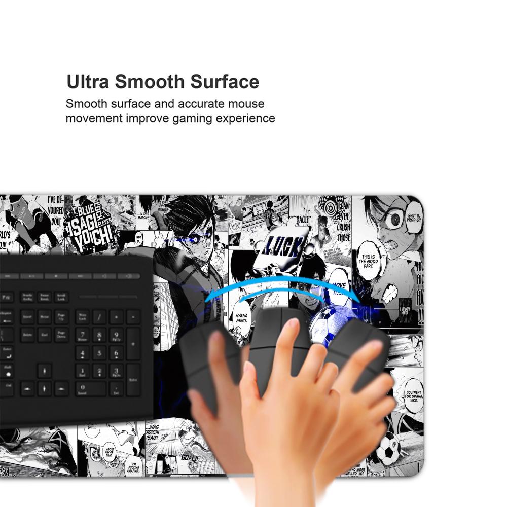 أبيض وأسود أنيمي ماوس الوسادة  - مراجعة Gaming Keyboard Blue وسعره