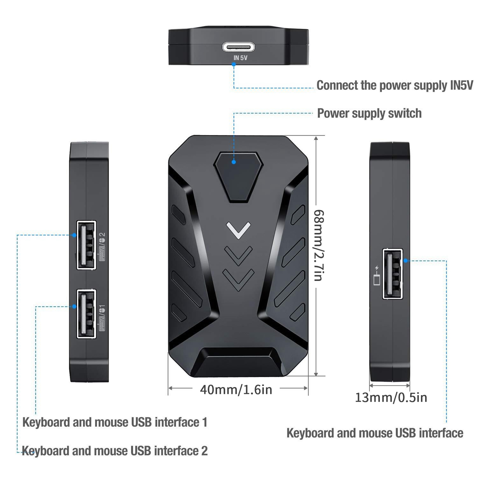 محول محول لوحة مفاتيح الألعاب  - مراجعة Gaming Keyboard Mobile وسعره