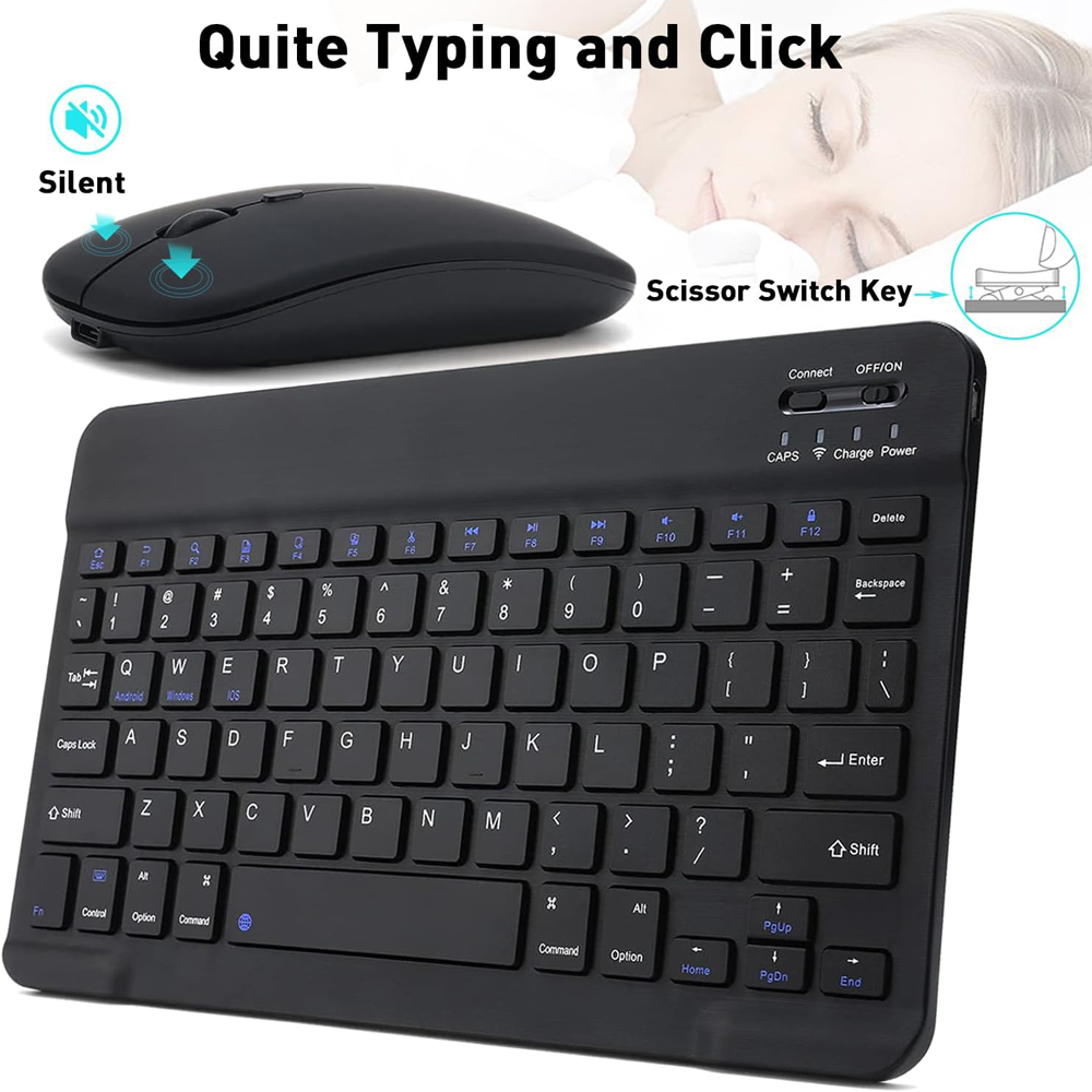 لوحة مفاتيح صغيرة لاسلكية تعمل - مراجعة Gaming Keyboard Mouse Wireless وسعره