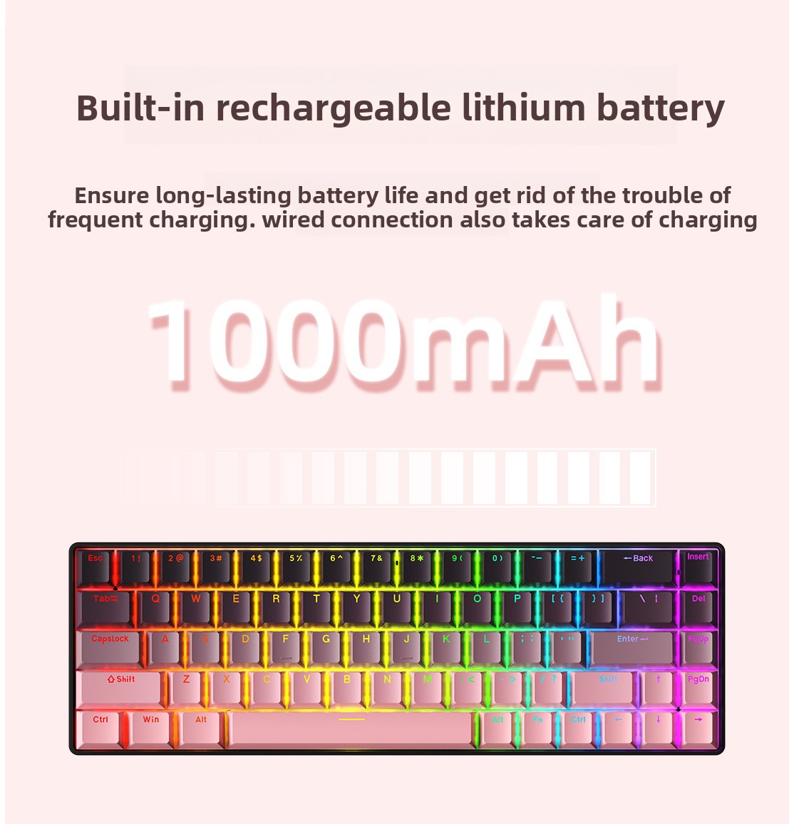 لوحة مفاتيح ميكانيكية RGB للأل - مراجعة Gaming Keyboard Mobile وسعره