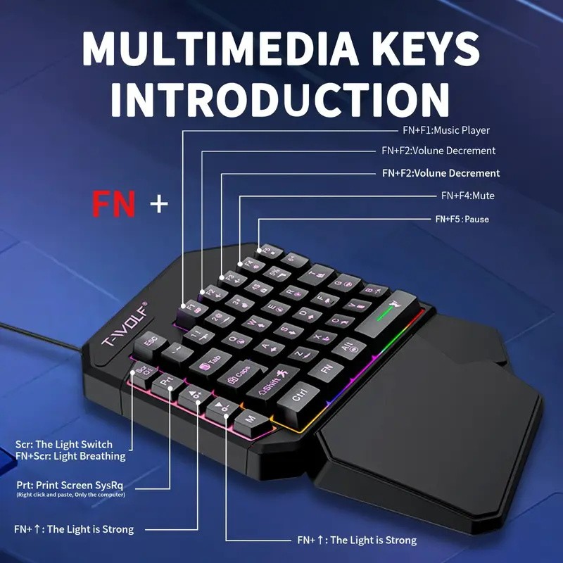 محول ألعاب محمول 2 في 1 من Foc - مراجعة Gaming Keyboard Mobile وسعره