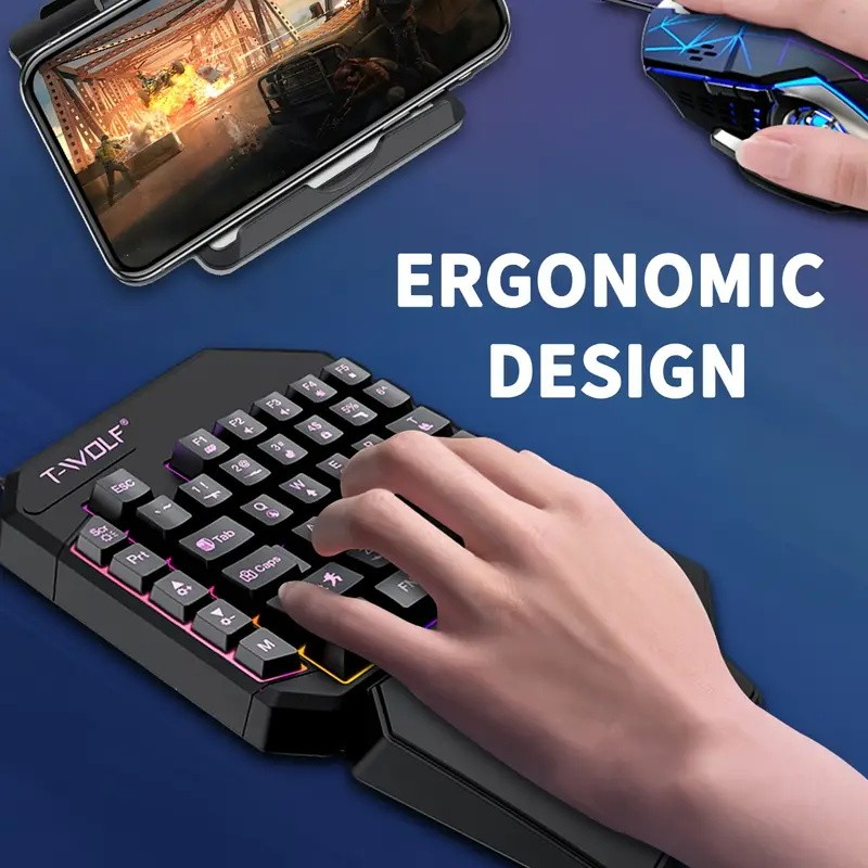محول ألعاب محمول 2 في 1 من Foc - مراجعة Gaming Keyboard Mobile وسعره