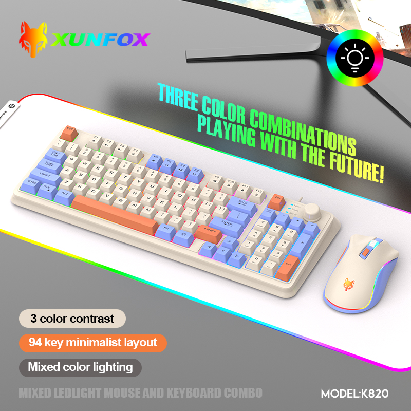 K820 USB السلكية لعبة لوحة الم - مراجعة Gaming Keyboard Mouse Wireless وسعره