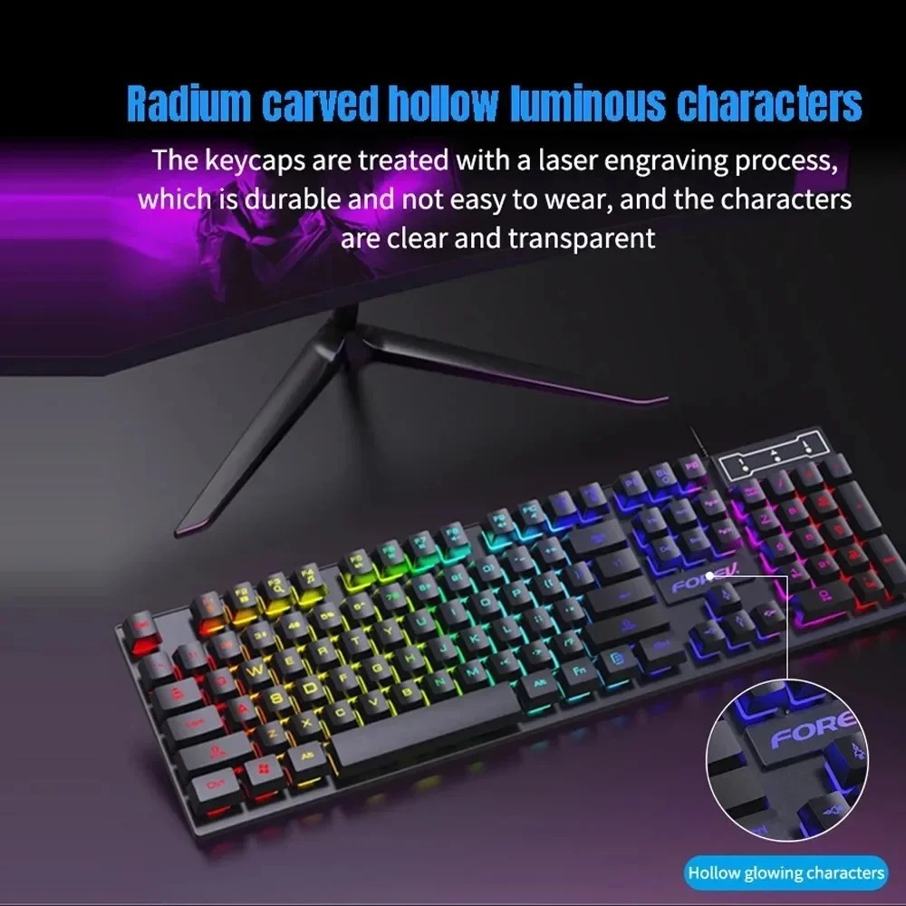 لوحة مفاتيح ميكانيكية سلكية من - مراجعة Gaming Keyboard And Mouse For Xbox وسعره